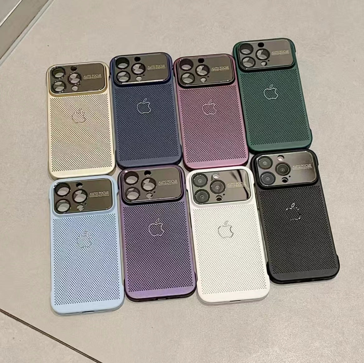 New Apple phone case, breathable, heat dissipating, frameless