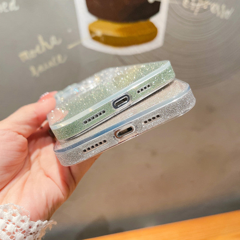 Beautiful Swan Sparkling Gradient iPhone case