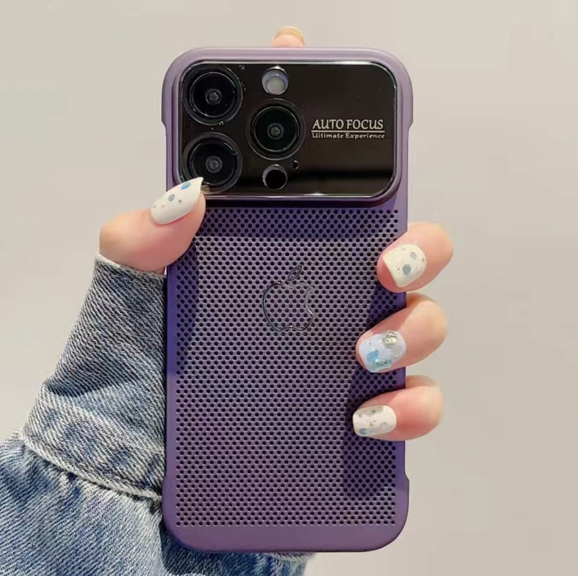 New Apple phone case, breathable, heat dissipating, frameless