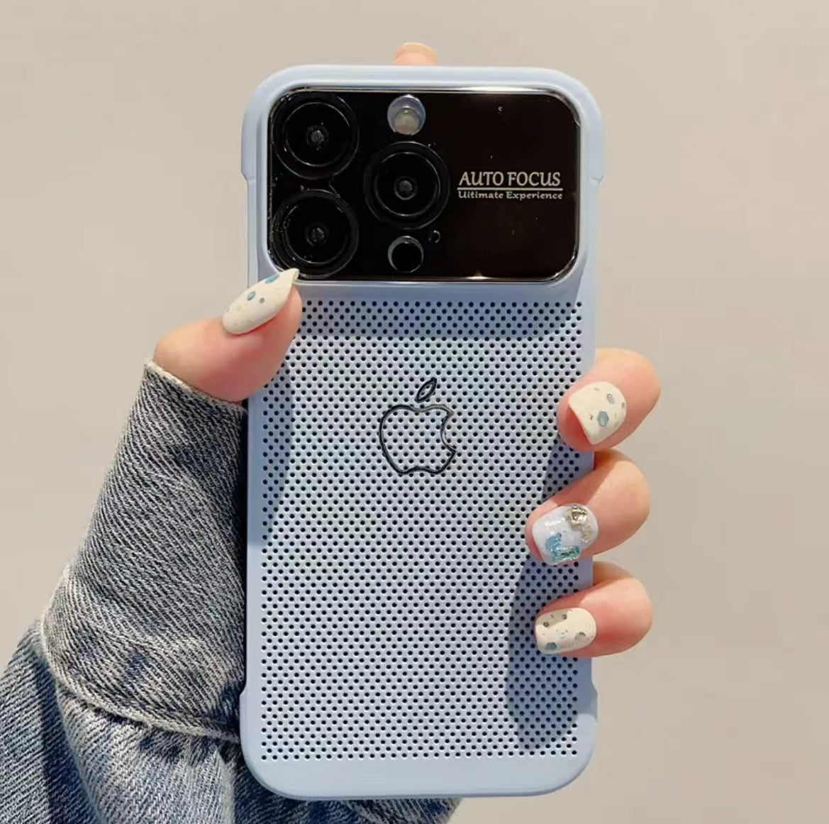 New Apple phone case, breathable, heat dissipating, frameless