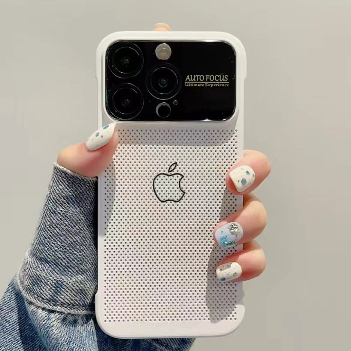 New Apple phone case, breathable, heat dissipating, frameless
