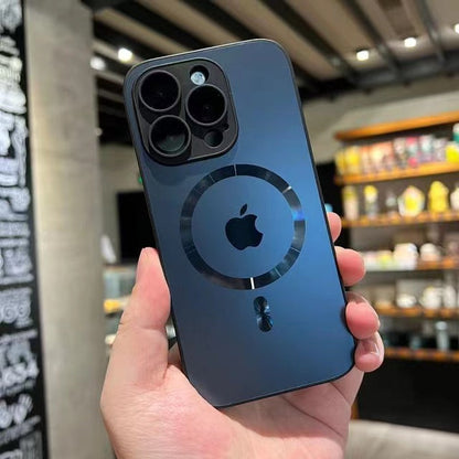 Apple16/15/14/13/12 comes with lens film AG streamer magnetic matte phone case