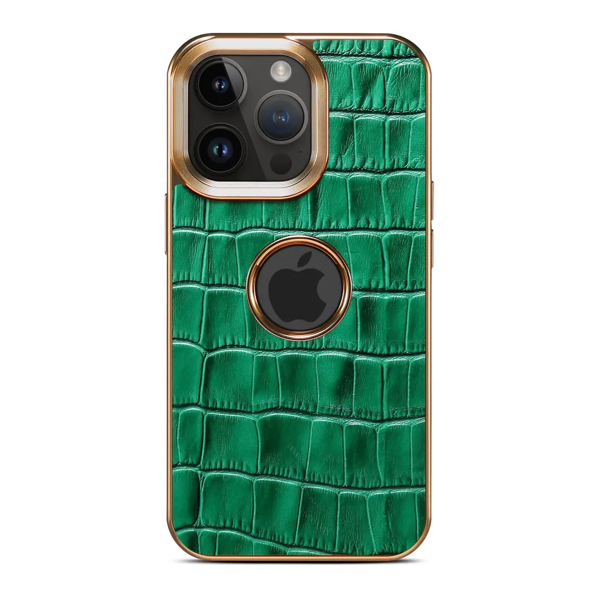 [First layer cowhide] Apple 15-12 genuine leather crocodile pattern mobile phone case, high-end anti-fall