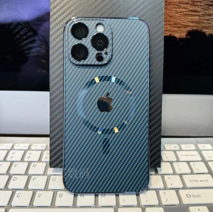 Apple 15~12 ultra-thin carbon fiber texture magnetic case