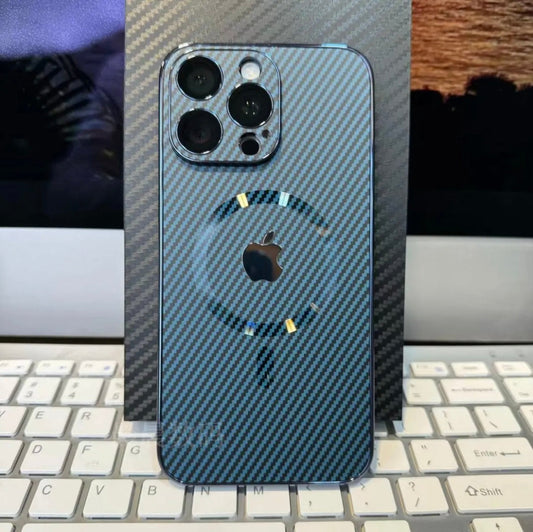 Apple 15~12 ultra-thin carbon fiber texture magnetic case