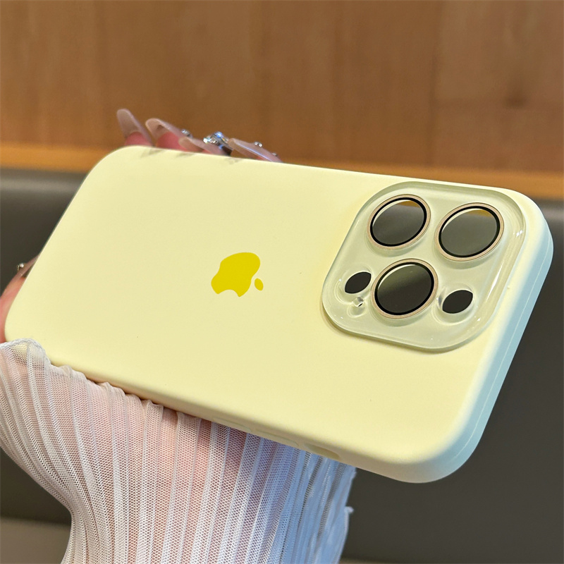 Liquid silicone comes with lens film Apple 16/12 mobile phone case new all-inclusive anti-fall