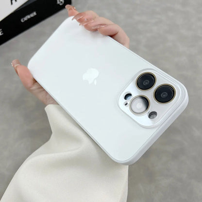 Apple 15-11 series new model. Frosted glass mobile phone case, simple and personalized frosted glass case