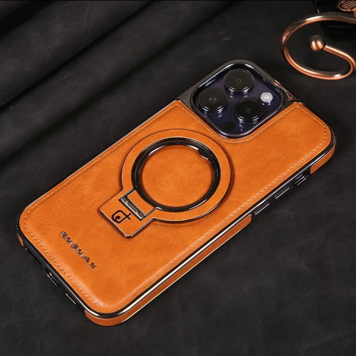 Apple 16-12" stand anti-fall mobile phone case business, magnetic light luxury personality men's case