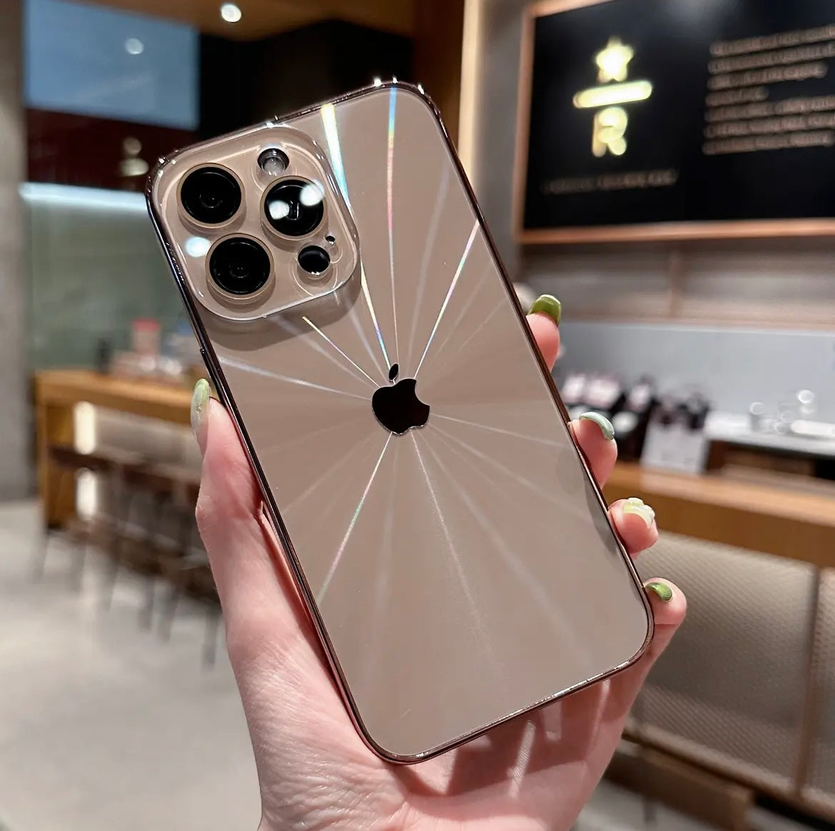 Apple 16/11 lens all-inclusive aurora pattern electroplated frosted case
