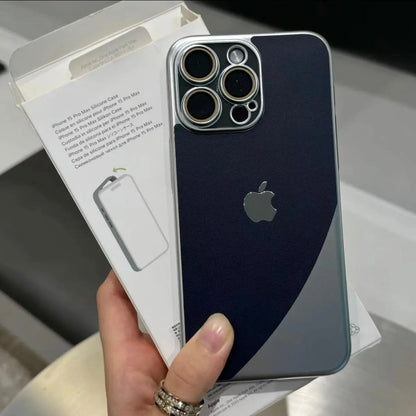 Apple 15/13 double-stitched matte frosted full leather texture anti-fall mobile phone case
