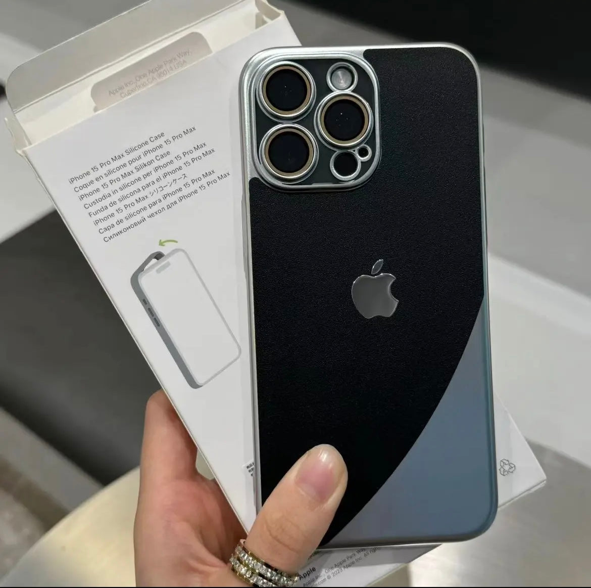Apple 15/14/13/Double matte frosted full leather case