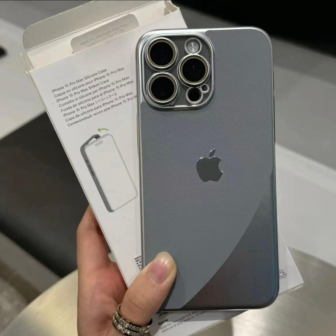 Apple 15/14/13/Double matte frosted full leather case