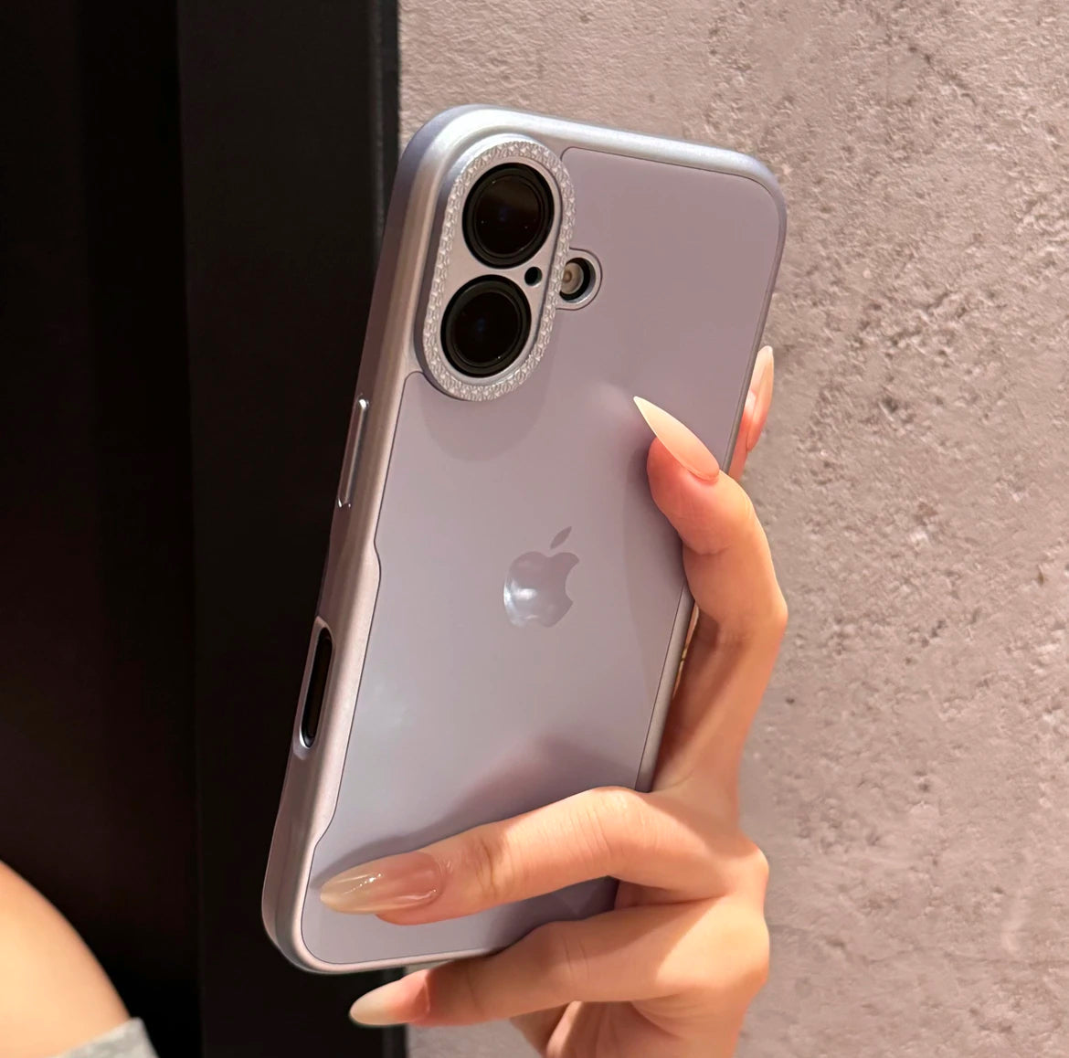 خصر جديد عالي الجودة غير لامع مناسب لجهاز iPhone 16-12 بسيط ومضاد للسقوط 