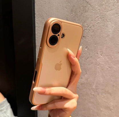 خصر جديد عالي الجودة غير لامع مناسب لجهاز iPhone 16-12 بسيط ومضاد للسقوط 