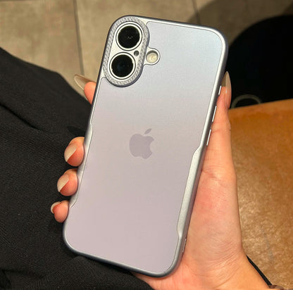خصر جديد عالي الجودة غير لامع مناسب لجهاز iPhone 16-12 بسيط ومضاد للسقوط 