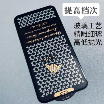 Diamond iPhone 16-12 mobile phone lens film metal inlaid diamond
