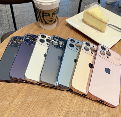 iPhone 16-11AG Glass Backplane Lens Integrated Phone Case