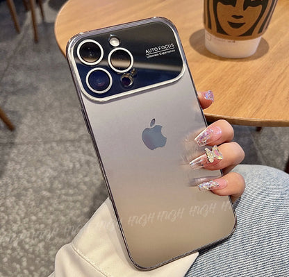 iPhone 16-11AG Glass Backplane Lens Integrated Phone Case