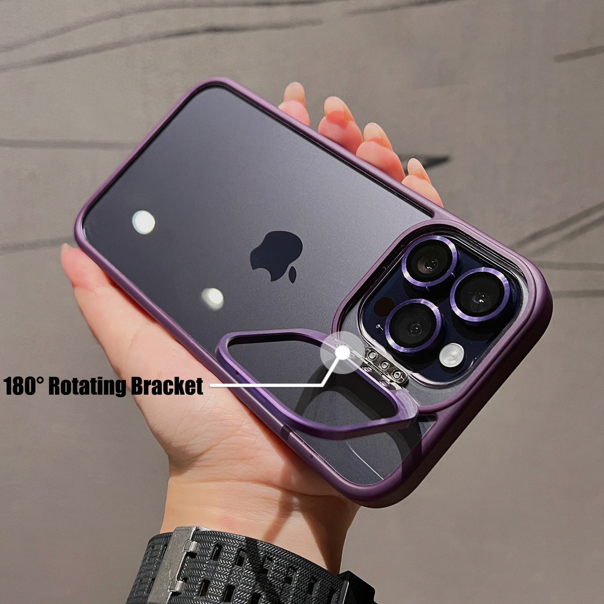 .Bracket.iPhone15 /12 mobile phone case with lens film