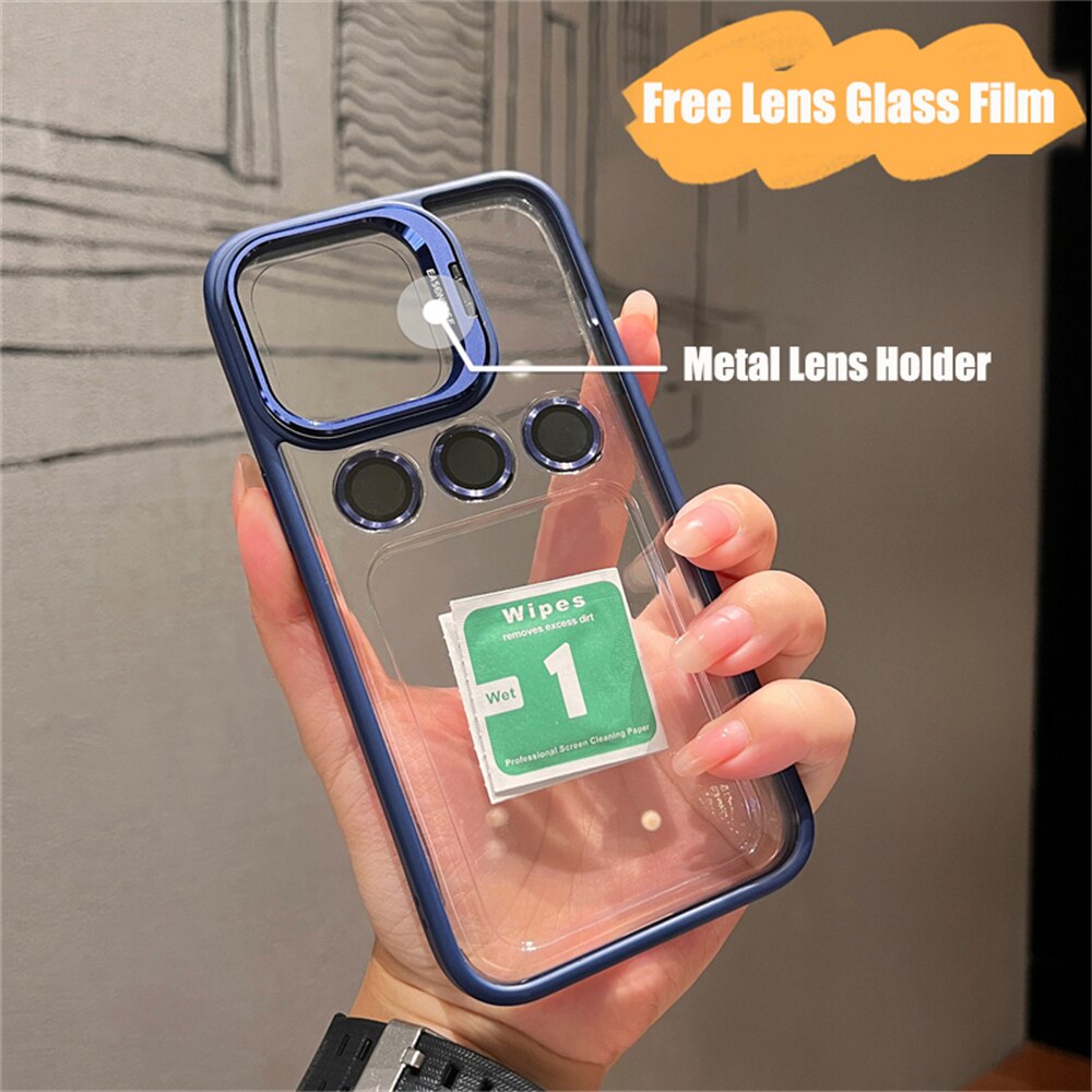 .Bracket.iPhone15 /12 mobile phone case with lens film